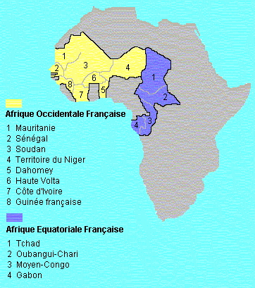 Colonies franaises d'Afrique Occidentale et Equatoriale